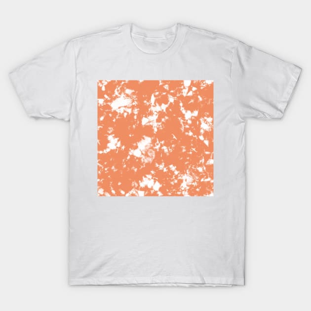 Peach Storm - Tie Dye Shibori Texture T-Shirt by marufemia